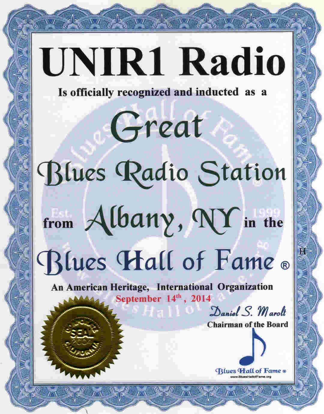 Blues radio station