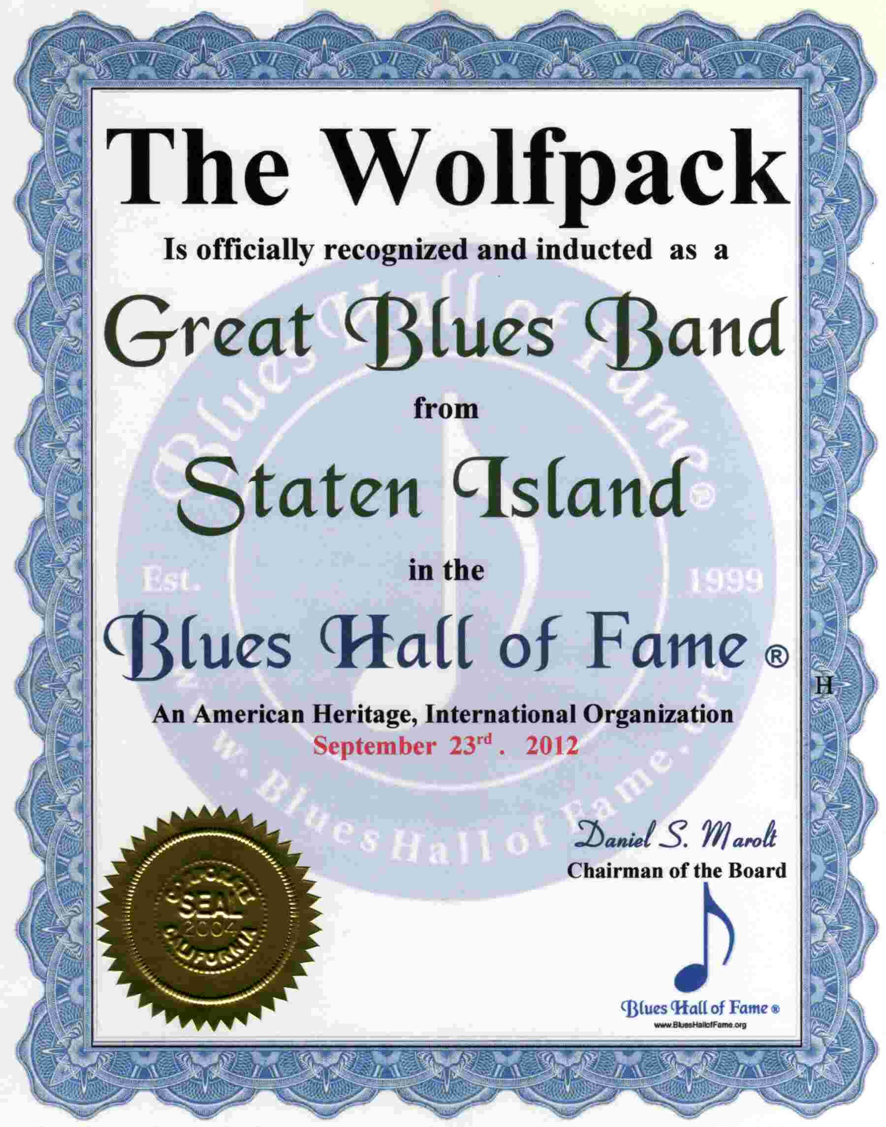 New York Blues Hall Of Fame 174 Staten Island Inducted