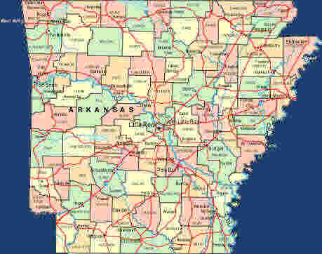 Arkansas  on Arkansas Map Jpg